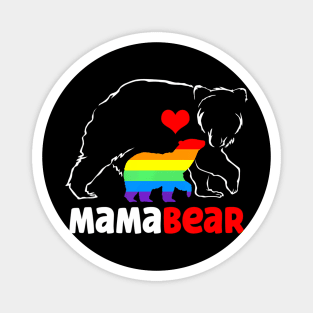 Mama Bear Proud Mom Rainbow Flag Lgbt Pride Mothers Day Magnet